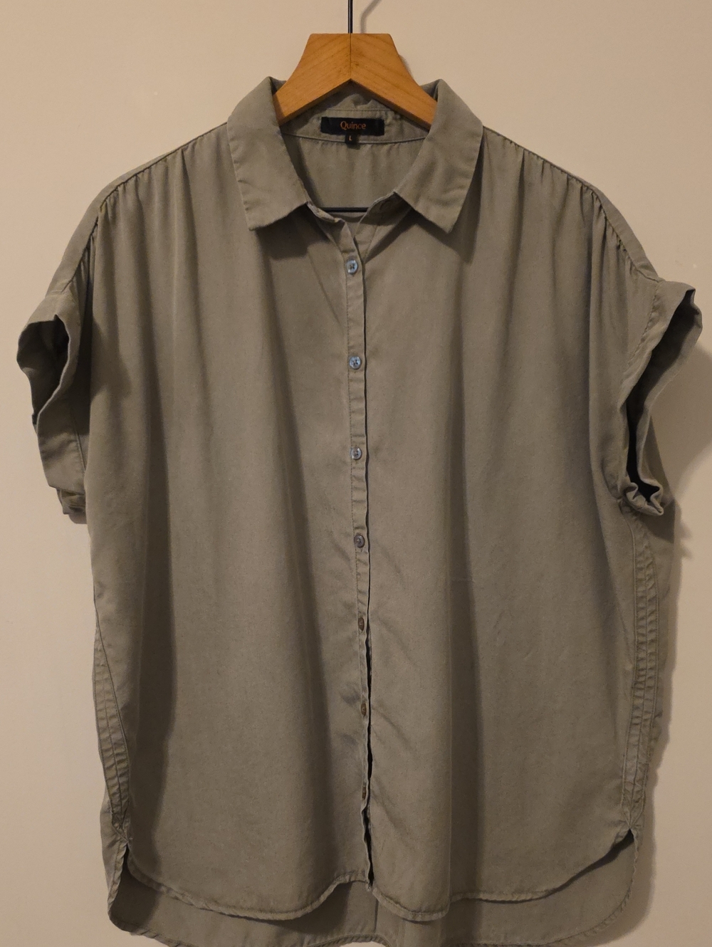 Quince Vintage Wash Tencel Camp Shirt